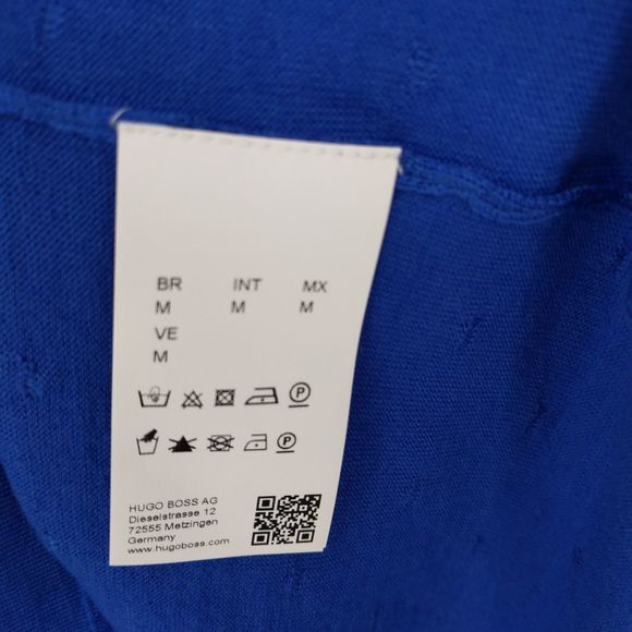 Hugo Boss Fineen Merino Dot Jacquard Sweater Blue - Picture 5 of 5